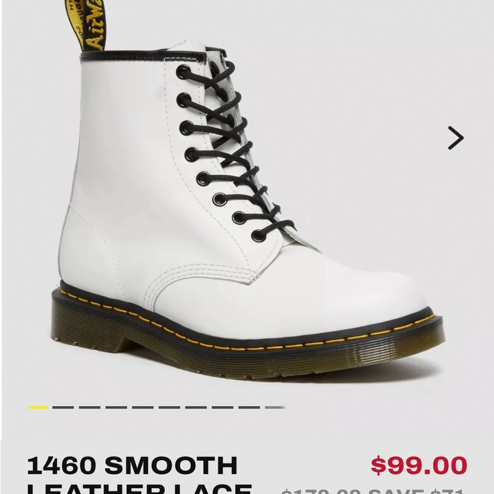 Dr martens white size 37